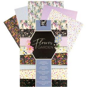Blok A5 m. 8 designs Flower Garden 200 gr. 32 s.